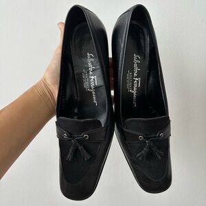 Salvatore Ferragamo Black Women's Loafers